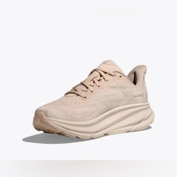 HOKA • NIB Shifting Sands/Eggnog Clifton 9 Running Shoe - Picture 3 of 5